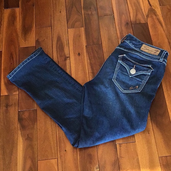 Old School Seven7 Rocker Slims Jeans Sz 30 - Picture 2 of 4